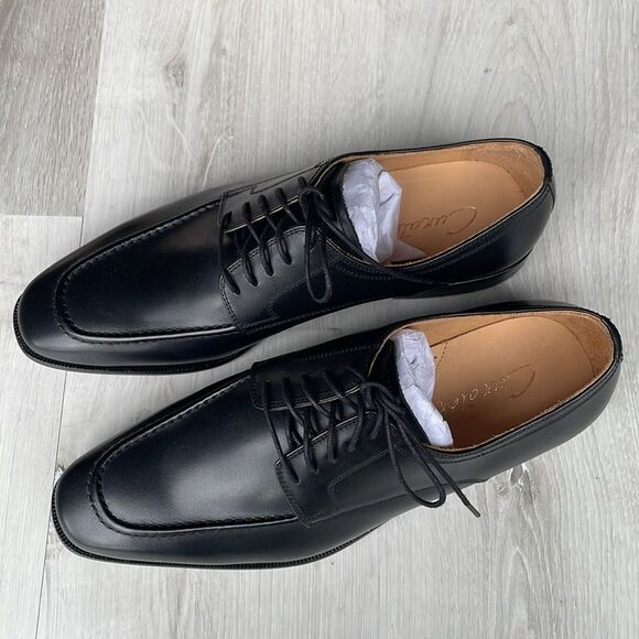 Curatore Lecce apron toe BLACK Italian leather size 8.5 NWT in box - Picture 3 of 5